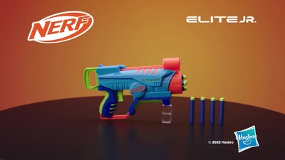 NERF Elite Junior Explorer Easy-Play Toy Foam Blaster, 8 Darts for Kids  Outdoor Games, Ages 6 & Up