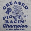 Mens Funny T Shirts Greased Pig Racin Champion Sarcastic State Fair Graphic Novelty Tee For Men - Crazy Dog Men's T Shirt for Sarcastic Gift - 2 of 4