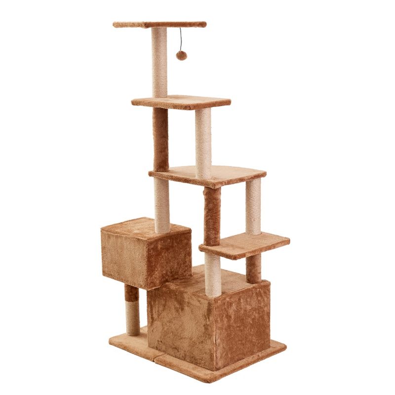 Two by Two Denver - Brown Scratching Post Cat Furniture - 66 in. Tall, 5 of 15