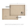 Raven Harvest Burlap Jute Placemat Set of 2 13x19 - 4 of 4