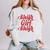 Sleigh Girl Sleigh Sparkle Distressed - Women's Lightweight Garment Dyed Sweatshirt - 2 of 4