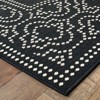 Oriental Weavers Marina 1247K Black/ Ivory Indoor/Outdoor Area Rug - 2'3" x 7'6" - 2 of 3