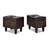vidaXL Storage Bench Dark Brown - 4 of 4