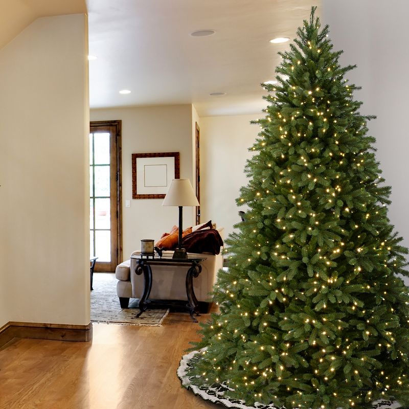 National Tree Company 9 ft. Jersey Fraser Fir Tree with Clear Lights, 3 of 8