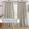 HLC.ME Messina Paisley Damask Back Tab Rod Pocket - Light Reducing Window Curtain Panels, Set of 2 - 3 of 4