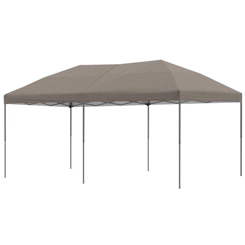 Outsunny 10' x 20' Heavy Duty Pop Up Canopy with Durable Steel Frame, 3-Level Adjustable Height and Storage Bag, Event Party Tent,, 4 of 7