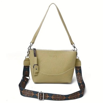 Boersma Women's Elegant Ethnic Embroidery Shoulder Bag – Large Capacity Crossbody with Zipper, Ergonomic Design, Perfect for Work, Travel & Daily Use