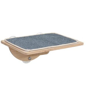 Window Mounted Cat Hammock Bed with Suction Cups,Removable Felt Mat,Space Saving Perch for Indoor Cats–LAOTIES - 1 of 4