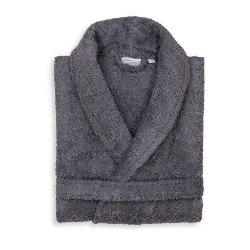 S/m Terry Cloth Solid Bathrobe Gray - Linum Home Textiles : Target