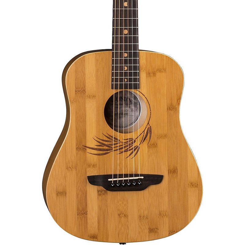 Luna Safari Bamboo 3/4 Satin Natural Acoustic Guitar Natural, 1 of 7