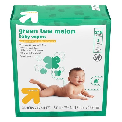 Photo 1 of Baby Wipes Green Tea Melon - 216ct - Up&Up™ 3 bags 