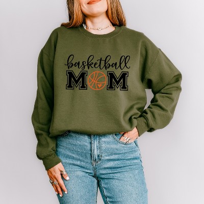 Simply Sage Market Women's Graphic Sweatshirt Basketball Mom With Ball