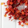 Nearly Natural 22-in Japanese Maple, Magnolia Leaf and Berries Artificial Wreath - 3 of 4