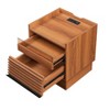 PAGED Nightstand with 2 Drawers, Mid Century Modern Side Table with Outlets and LED lights, Bedside Table for Bedroom, Living Room - 4 of 4