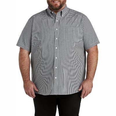 Essentials Mens Big & Tall Long-Sleeve Stripe Casual Poplin Shirt fit by DXL 