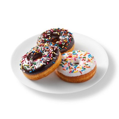 Iced Sprinkle Raised Donuts Variety - 6ct - Favorite Day&#8482;