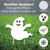 Big Dot of Happiness Spooky Ghost - Yard Sign and Outdoor Lawn Decorations - Halloween Party Yard Signs - Set of 8 - 3 of 4