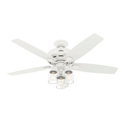 52" Bennett 3-Light Ceiling Fan with Remote (Includes LED Light Bulb) - Hunter Fan
