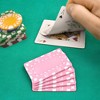 Slickblue European-Style Rectangular Poker Plaques 5-Pack, Non-Denominated, Suited Pattern, 32g, Pink - 3 of 3