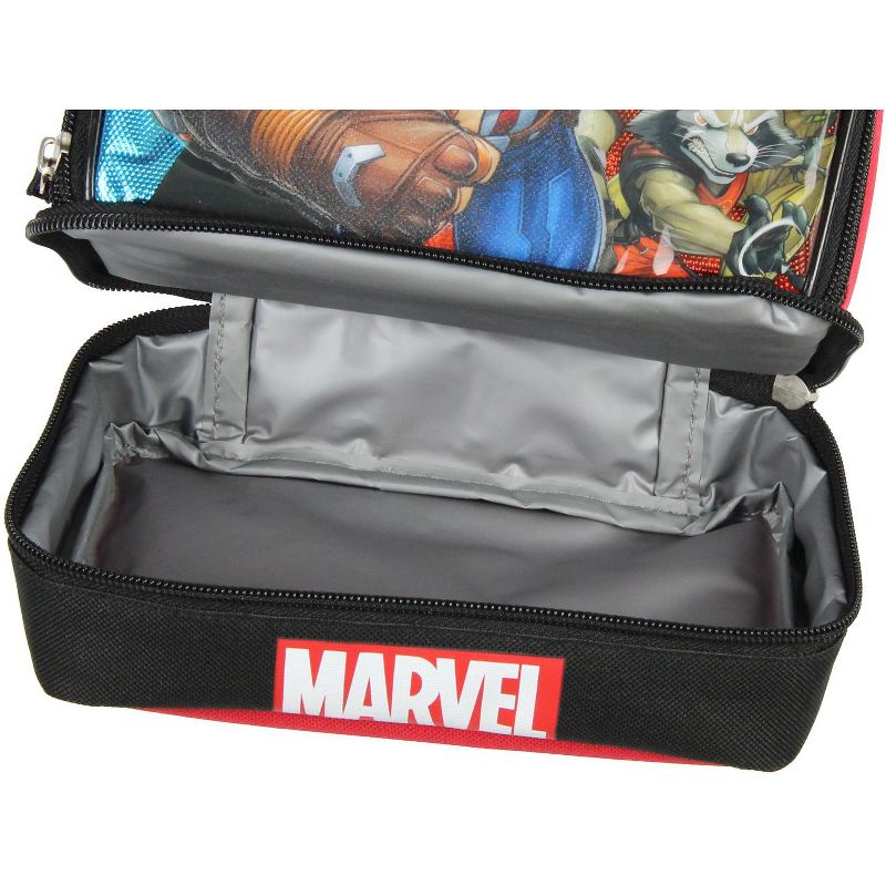 Marvel Universe Comics Avengers Captain America Dual Compartment Insulated Lunch Box Multicoloured, 6 of 7