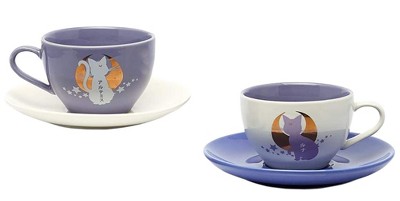 Sailor Moon Luna and Artemis Ceramic Tea Cup Set