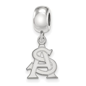 Black Bow Jewelry Sterling Silver Arizona State Sun Devils NCAA Bead Charm - 1 of 4