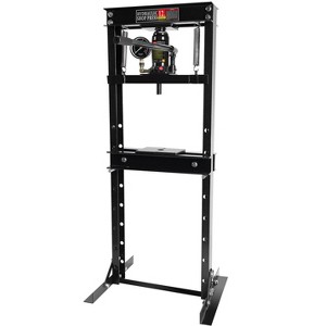 12-Ton Red H-Frame Hydraulic Shop Press  – Adjustable (2"-29.5") for Bearing/U-Joint Removal (Garage/Metalworking, 1-Piece) - 1 of 4