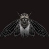 Men's Design By Humans Monochrome Cicada By Realkey T-Shirt - 2 of 4