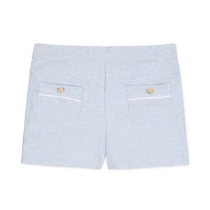 Hope & Henry Girls' Organic French Terry Pull-On Short, Kids - 1 of 4