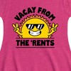 Girls' - Instant Message - Vacay From The Rents Fit & Flair Cap Sleeve Graphic Dress - 2 of 4