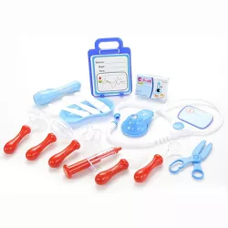 Link Worldwide Medical Doctor Hospital Kit Playset Pretend Play Toy Comes With 16 Different Medical Toy Tools