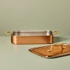 Roasting Pan with Lid Copper - Hearth & Hand™ with Magnolia - 3 of 4