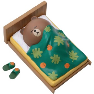 LINE FRIENDS Series Night-night Brown (Mini Egg Attack) - 1 of 4