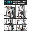 Smith Machine, Power Cage - 2000LBS Squat Rack with Chest Fly, Cable System & Full Body Attachments for Home Gym - 4 of 4