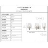 Urban Ambiance Luxury New Traditional Bath Light 8.5''H x 24.25''W,  Brushed Nickel Finish,  Swan-Hill Collection, UHP4202 - 3 of 4