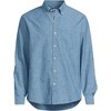 Lands' End Men's Long Sleeve Chambray Shirt - 3 of 4