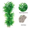 Unique Bargains Aquarium Decorations Fish Tank Artificial Plants Green 12.20" 2 Pcs - 3 of 4