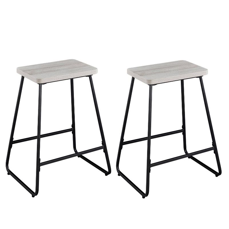 Set of 2 24&#34; Carson Counter Height Barstools Driftwood - Steve Silver Co., 1 of 10