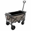 VisioGear Multi-use Bag Collapsible Foldable Wagon Cart, Beach Wagon Grocery Cart with Liner Bag and Cover, Olive Green, 25.98"*17.32"*37.4" - 2 of 4
