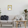 Stupell Industries Peony Sketch Bouquet Contrasted Distressed Yellow Framed Giclee Art - 3 of 4