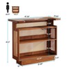 LITTLE TREE 4 Tier Rattan Home Bar Unit Brown - image 3 of 4