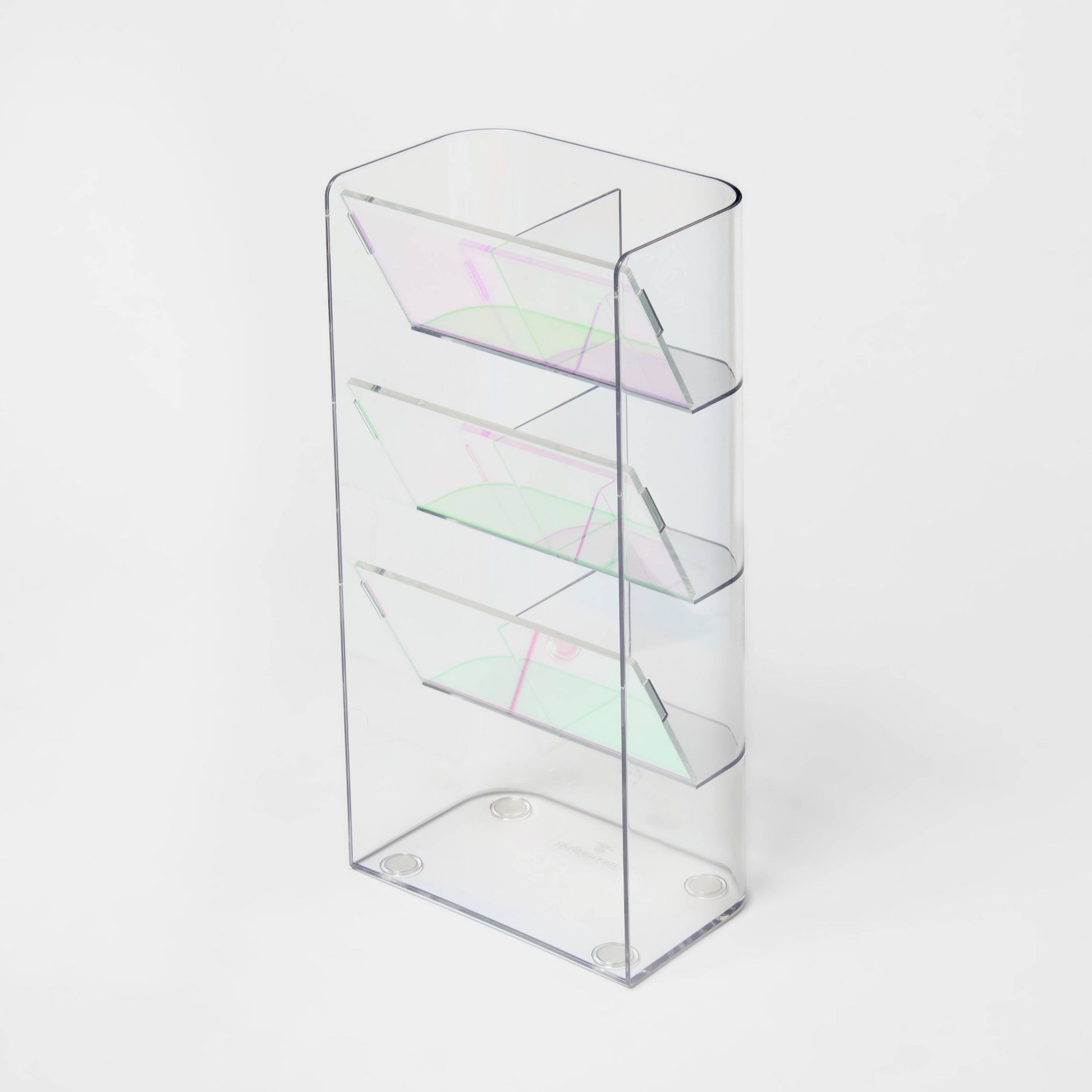Plastic 3 Tier Tower Makeup Organizer Iridescent - Brightroom™
