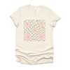 Simply Sage Market Wavy Checkered Flowers Short Sleeve Tee - 2 of 4