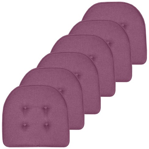 Purple best sale chair cushions