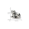 Black Bow Jewelry Sterling Silver Rottweiler Bead Charm - 3 of 4
