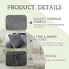 MOONMISS Boucle Sofa Oversized L-Shape 3 Seater for Living Room for Apartment, Office Left Hand Facing - 4 of 4
