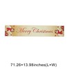 Unique Bargains Christmas Table Runner Polyester Red White 71x14 Inch 1Pcs - 3 of 4