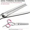 BABYYER Professional Dog Grooming Scissors Kit, Titanium Coated Dog Scissors for Grooming, 3 in1 Grooming Shears Kit - 4 of 4
