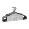 Simplify 25pk Slim Velvet Suit Hangers Gray: Flocked Clothes Hangers for Adults, Felt Velvet Hangers for Suits - 3 of 3