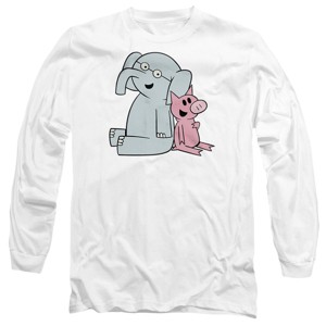 Men’s Elephant Piggie With Logo Long Sleeve T-Shirt - 1 of 4